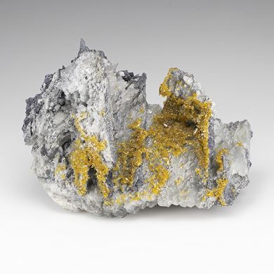 Barite with Calcite, Galena