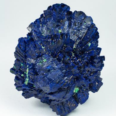 Azurite with Malachite after Cuprite