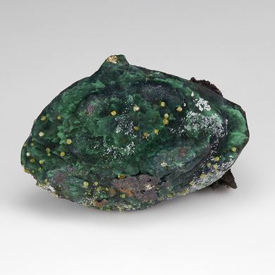 Chrysocolla on Malachite after Azurite with Wulfenite