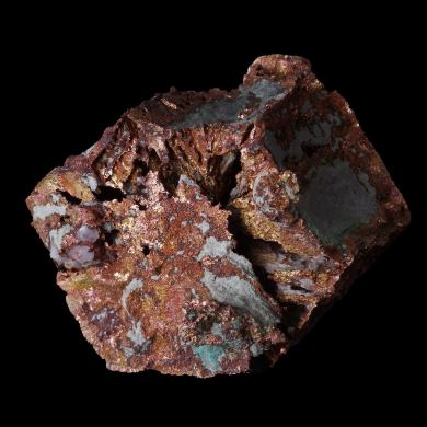 Copper pseudo. Aragonite 