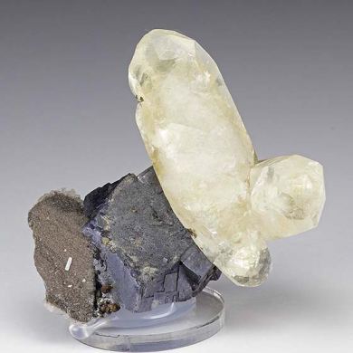 Calcite with Galena