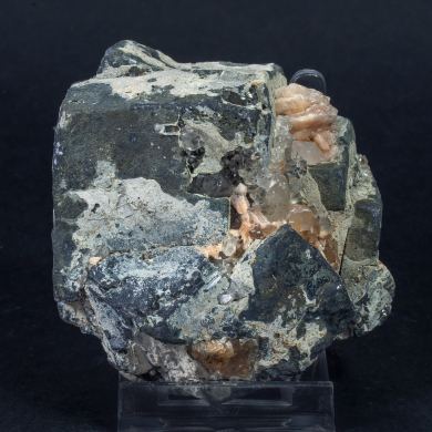 Galena with Cerussite, Plumbogummite, Quartz, Wulfenite and Baryte