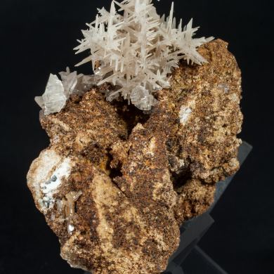 Cerussite (twinned)