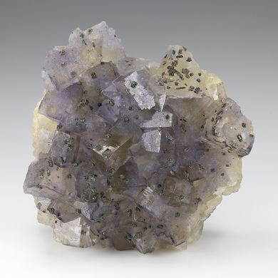 Fluorite with Chalcopyrite
