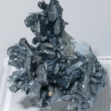 Stibnite with Calcite