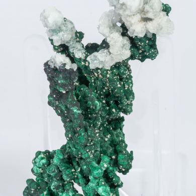 Malachite with Calcite and Cerussite