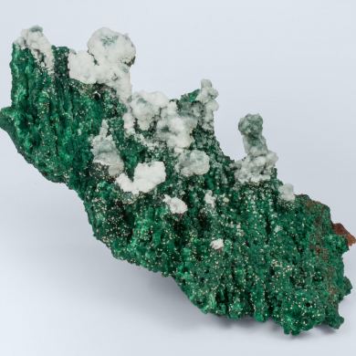 Malachite with Calcite and Cerussite