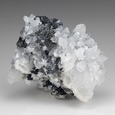 Tennantite with Chalcocite, Calcite, Pyrite