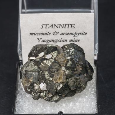 Stannite with Muscovite and Arsenopyrite