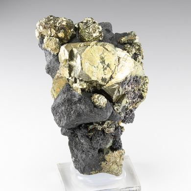 Pyrite with Hematite