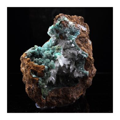Cuprian Adamite + Hemimorphite.