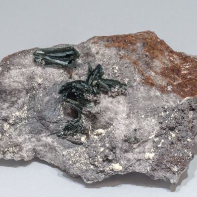 Olivenite with Quartz and Hydroniumjarosite