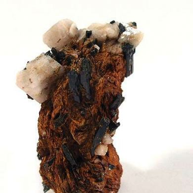 Niobophyllite With Feldspar, Aegirine