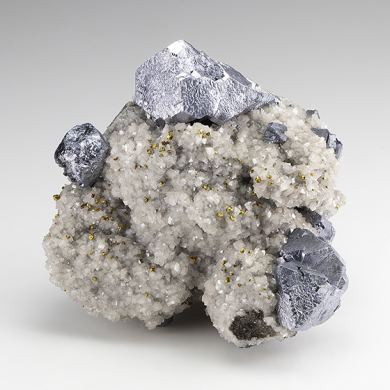 Galena with Dolomite, Chalcopyrite