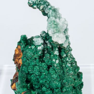 Malachite with Calcite and Cerussite