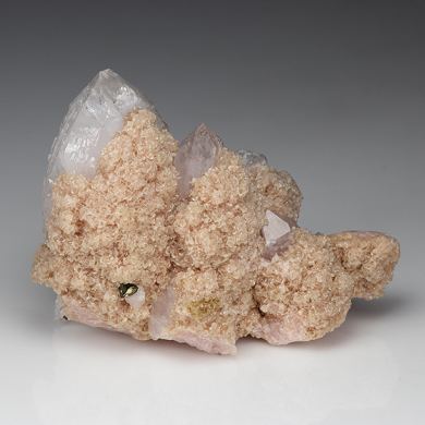 Rhodochrosite with Quartz