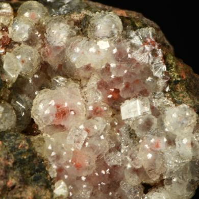 Puflerite (var. of Stilbite) and Chabazite