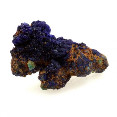 Chessylite ( Azurite ) + Cuprite.