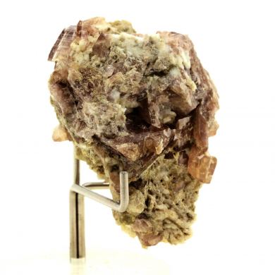 Axinite + Prehnite. 154.0 ct.