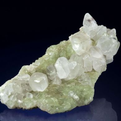 Prehnite Cast After Anhydrite With Calcite