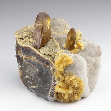 Barite with Calcite