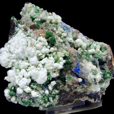 Magnesite, malachite, gypsum, dolomite