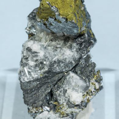 Acanthite with Chalcopyrite