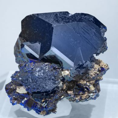 Azurite with Cerussite