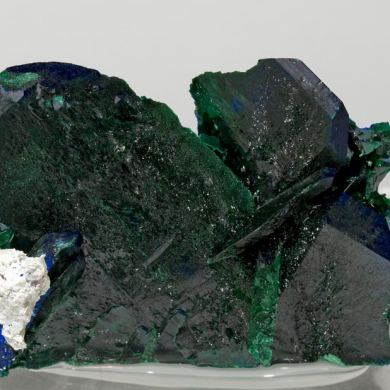 Azurite with Malachite