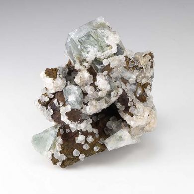 Fluorite with Quartz