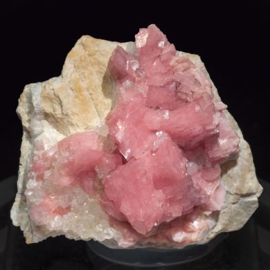 Rhodochrosite with Quartz