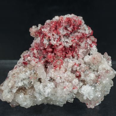 Cinnabar, Calcite