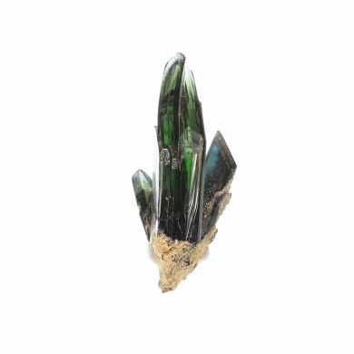Vivianite (notably bent crystals)