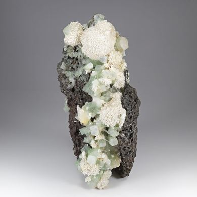 Apophyllite-KF with Mordenite, Stilbite