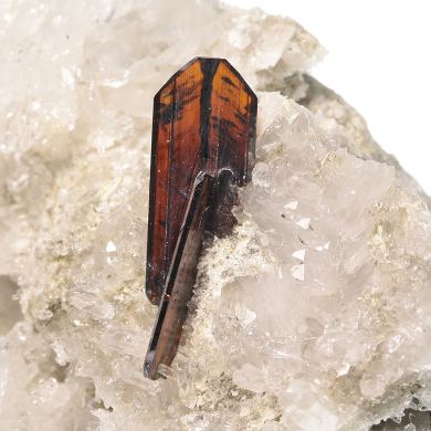Brookite on Quartz