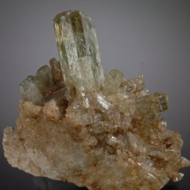 Diopside - gemmy crystals on matrix
