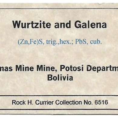 Wurtzite with Galena