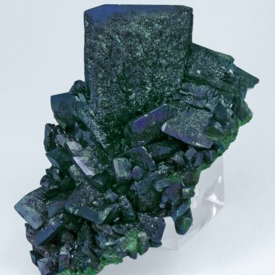 Malachite after Azurite with Malachite