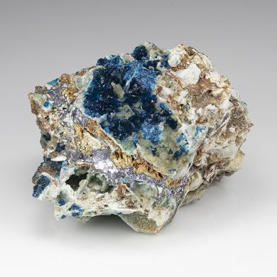 Veszelyite with Hemimorphite