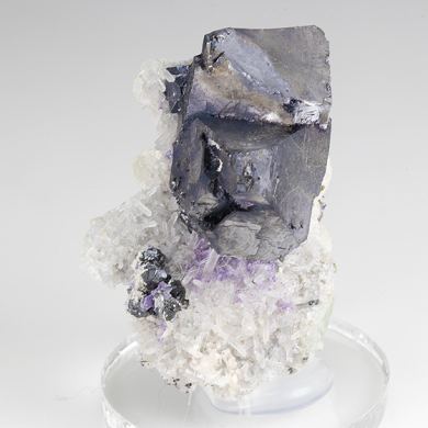 Galena with Fluorite, Quartz