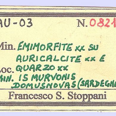 Hemimorphite with Aurichalcite and Quartz
