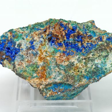 Linarite, Caledonite, Brochantite