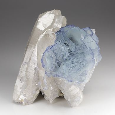 Fluorite with Quartz