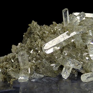 Galena, calcite