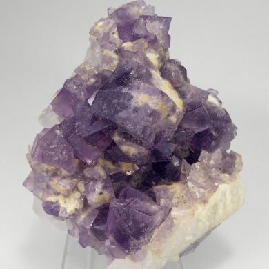 Fluorite on Quartz