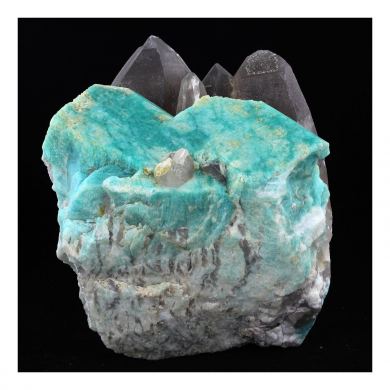 Amazonite + Smoky Quartz.