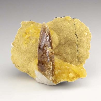Barite with Calcite