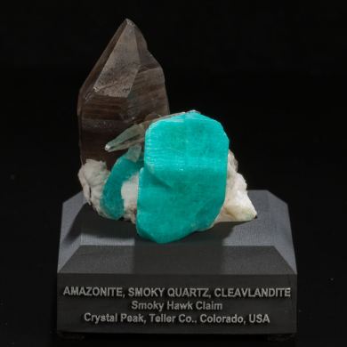 Amazonite, Smoky Quartz & Cleavlandite