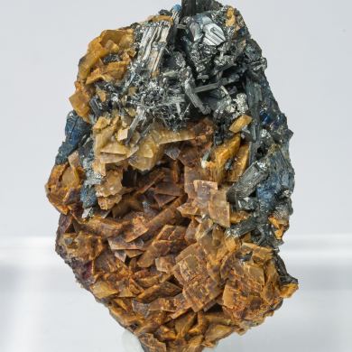 Chalcostibite with Zinkenite and Siderite