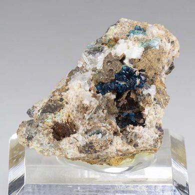 Veszelyite with Hemimorphite